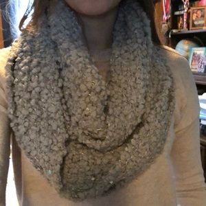 Sequin Grey Scarf
